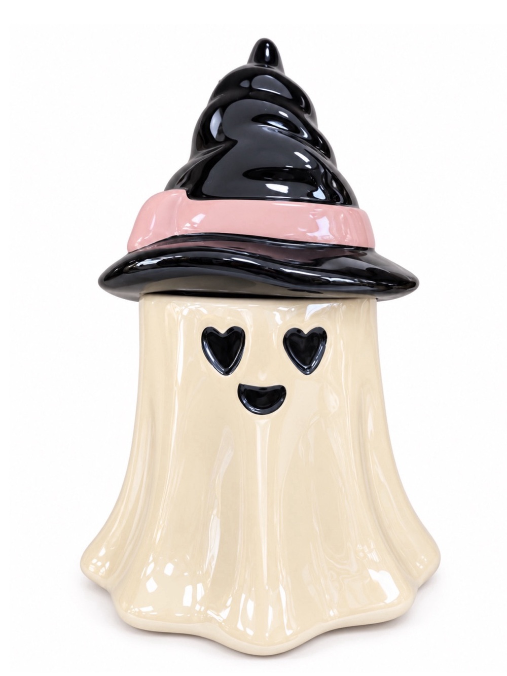 Spooky Hollow Halloween Ghost Cookie Jar Ceramic Kitchen Decor.